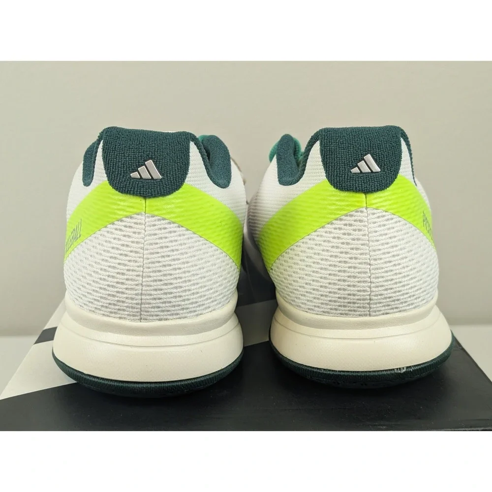 Adidas Courtflash Pickleball Mens 12 Tennis White Green Shoes Sneakers JQ0695